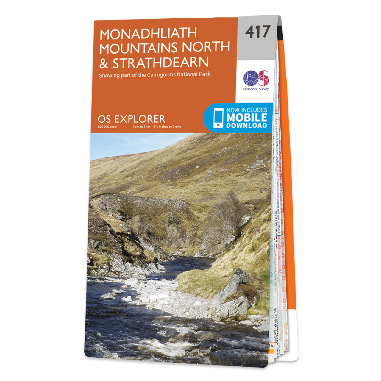Map Of Monadhliath Mountains NorthandStrathdearn