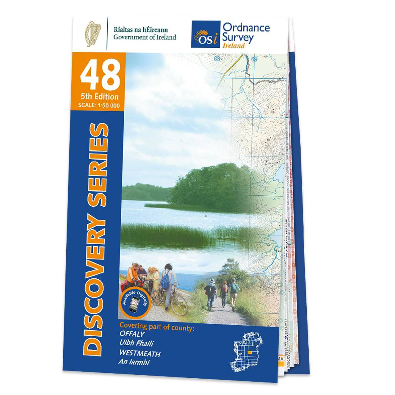 Map Of Offaly And Westmeath: Osi Discovery 48
