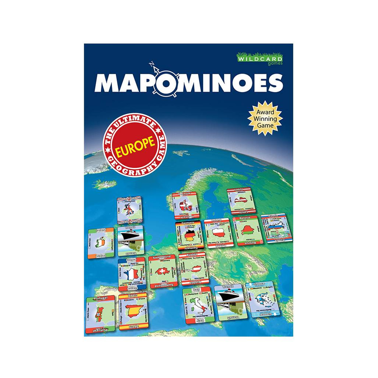 Mapominoes Europe - The Ultimate Geography Card Game