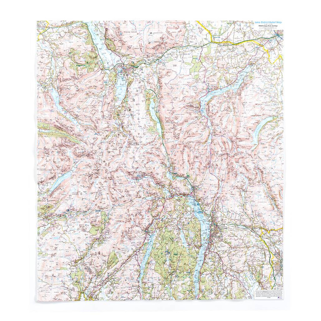 3d Lake District Relief Map
