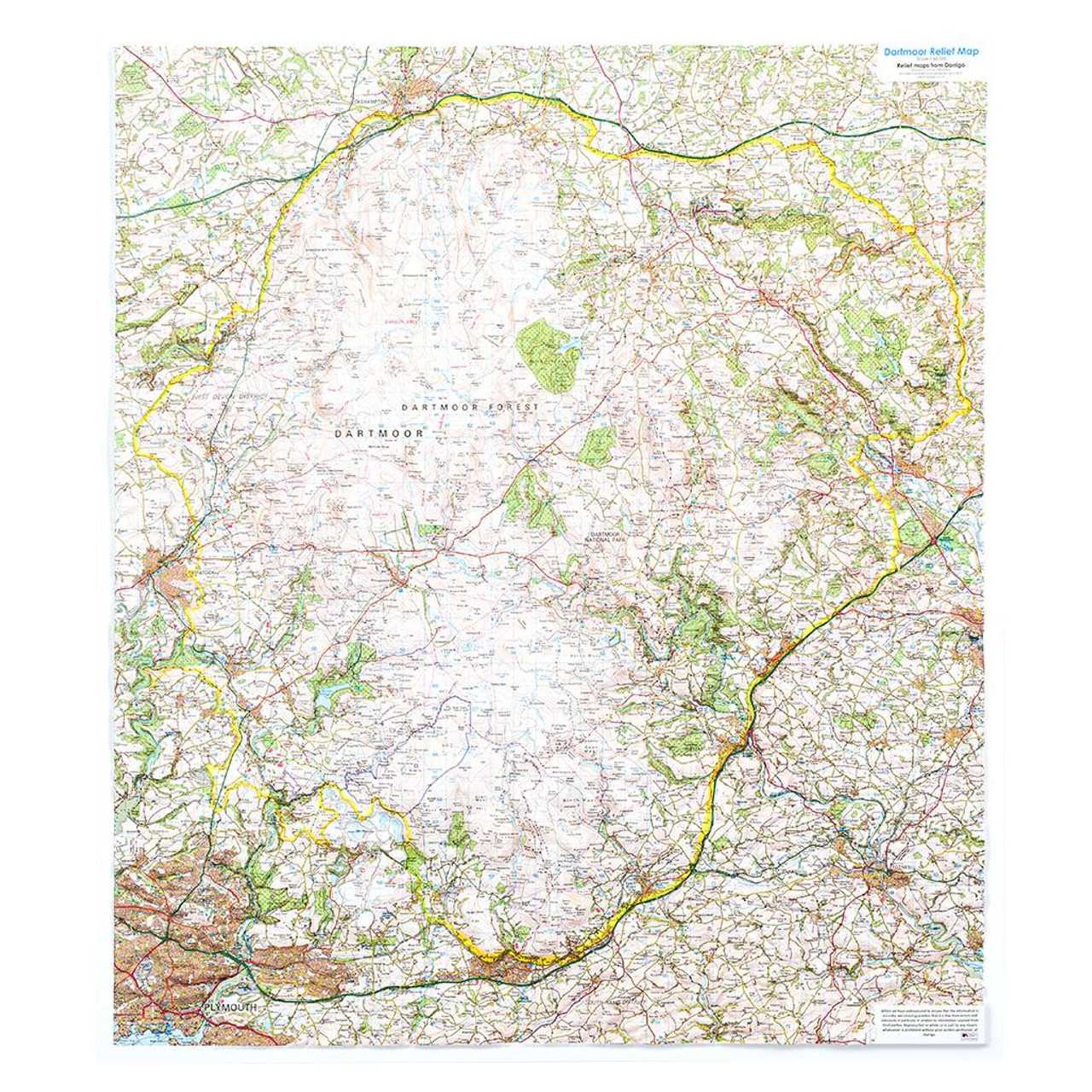 3d Map Of Dartmoor National Park