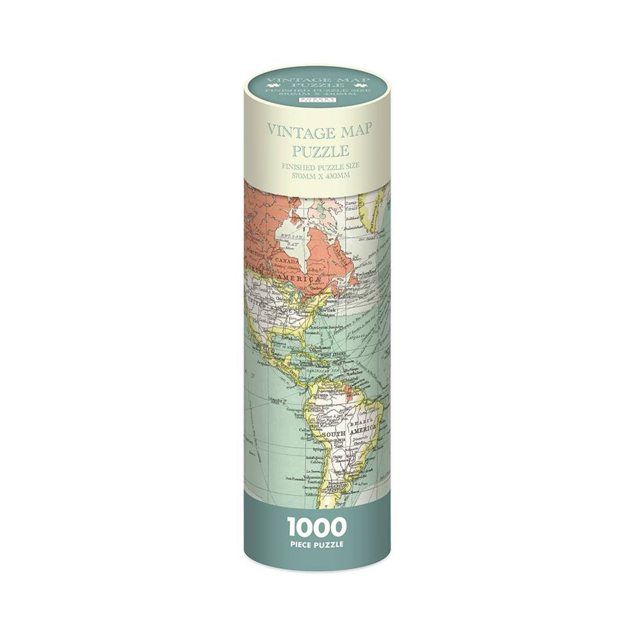 Vintage World Map 1000 Piece Jigsaw