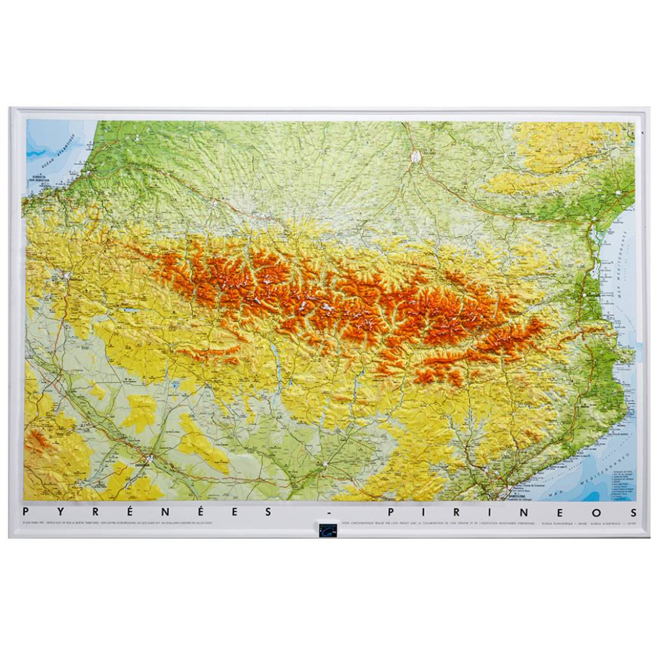 3d Map Of The Pyrenees