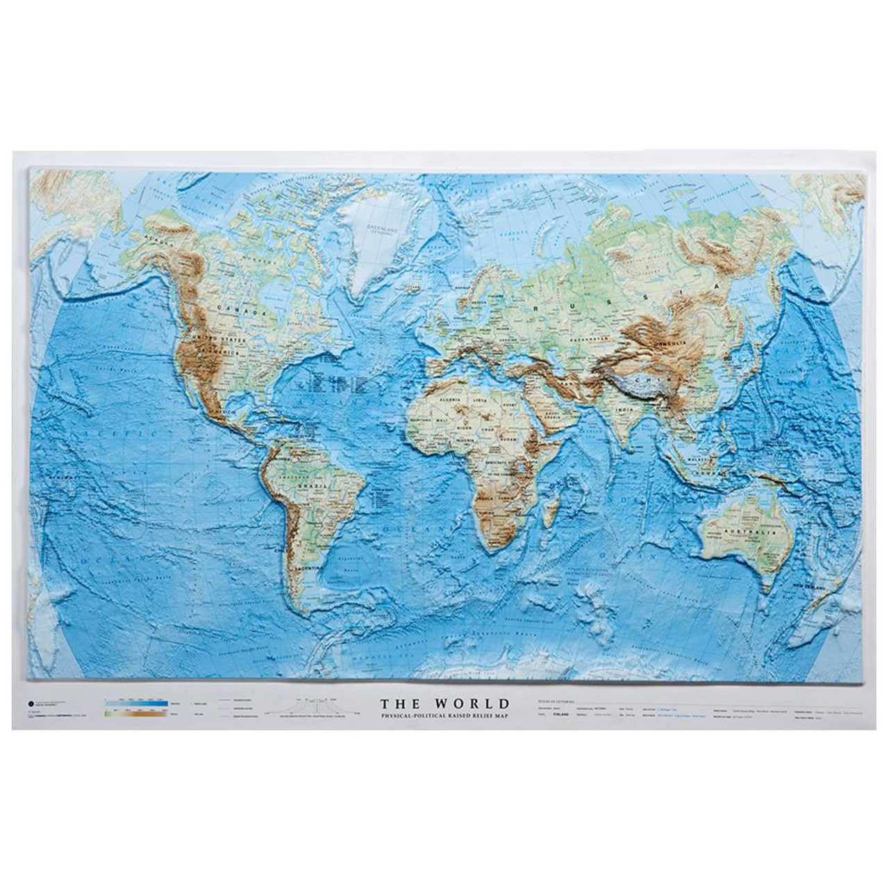 3d World Relief Map