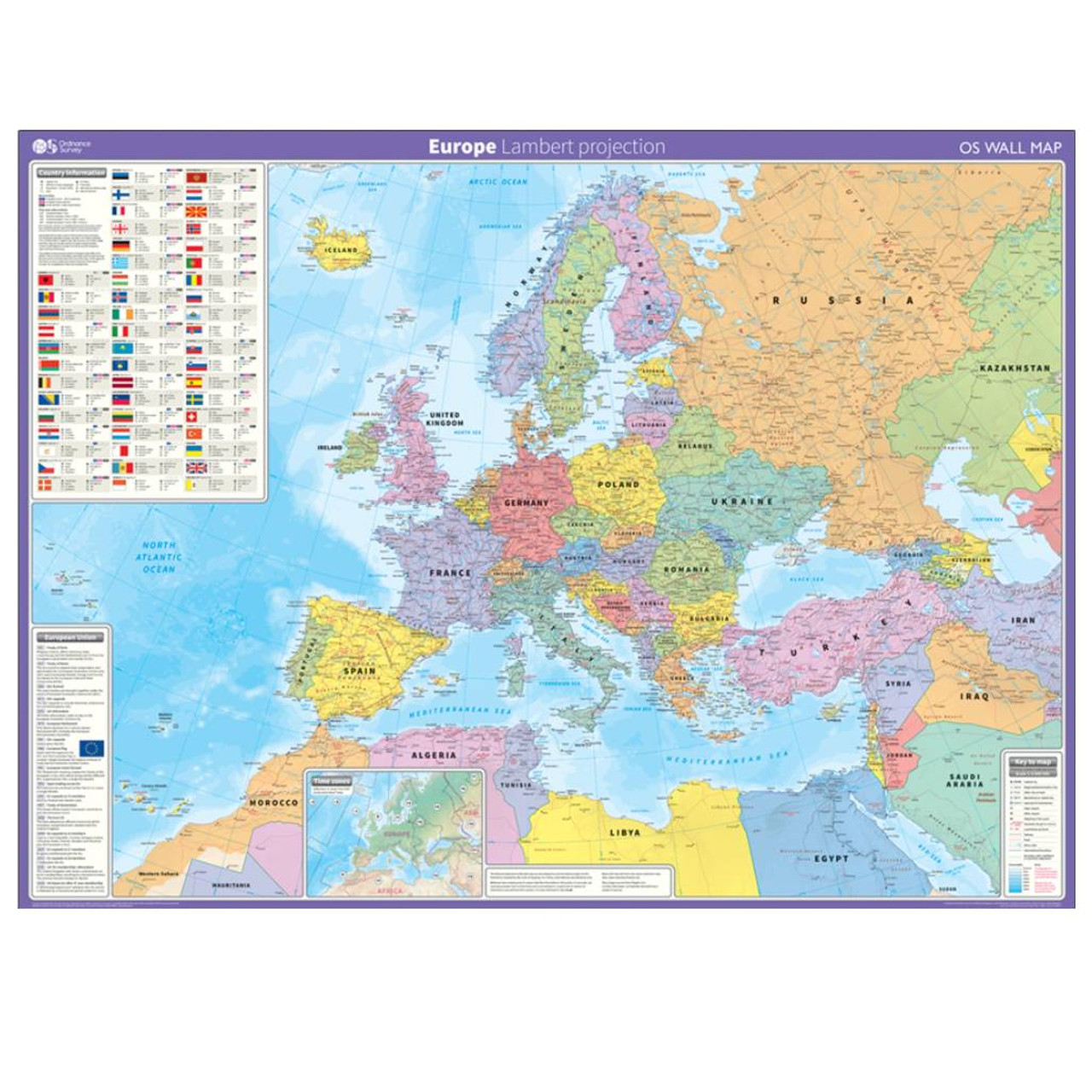 Europe - Wall Map