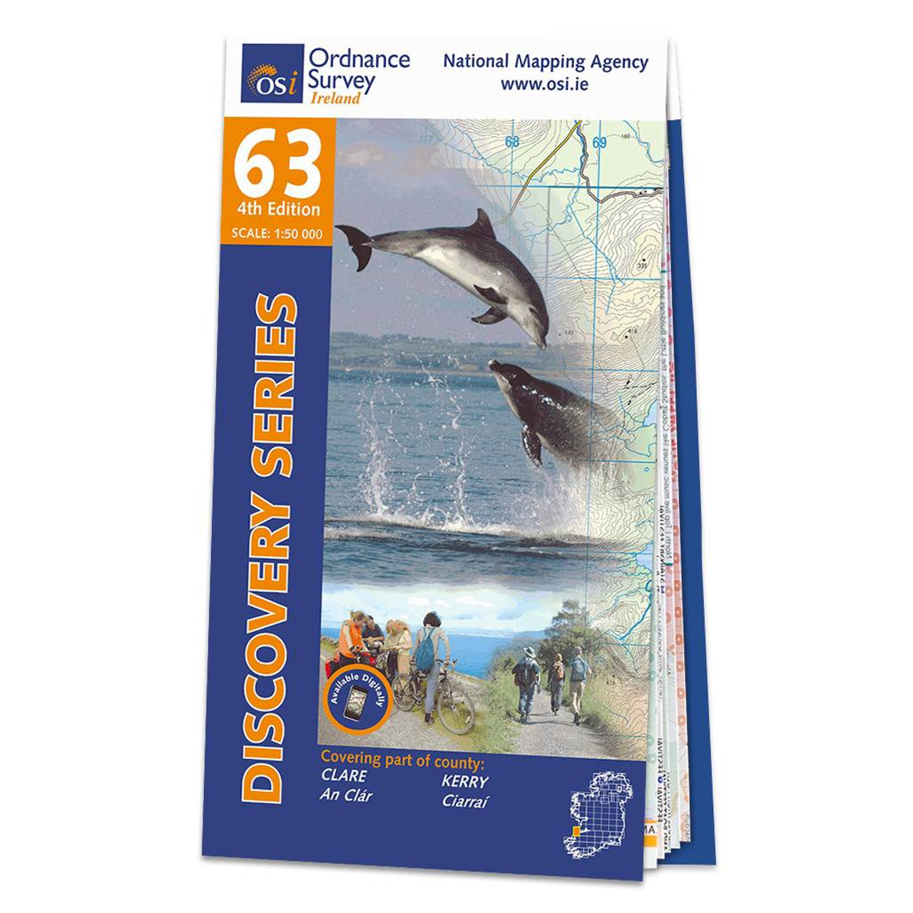 Map Of County Clare And Kerry: Osi Discovery 63