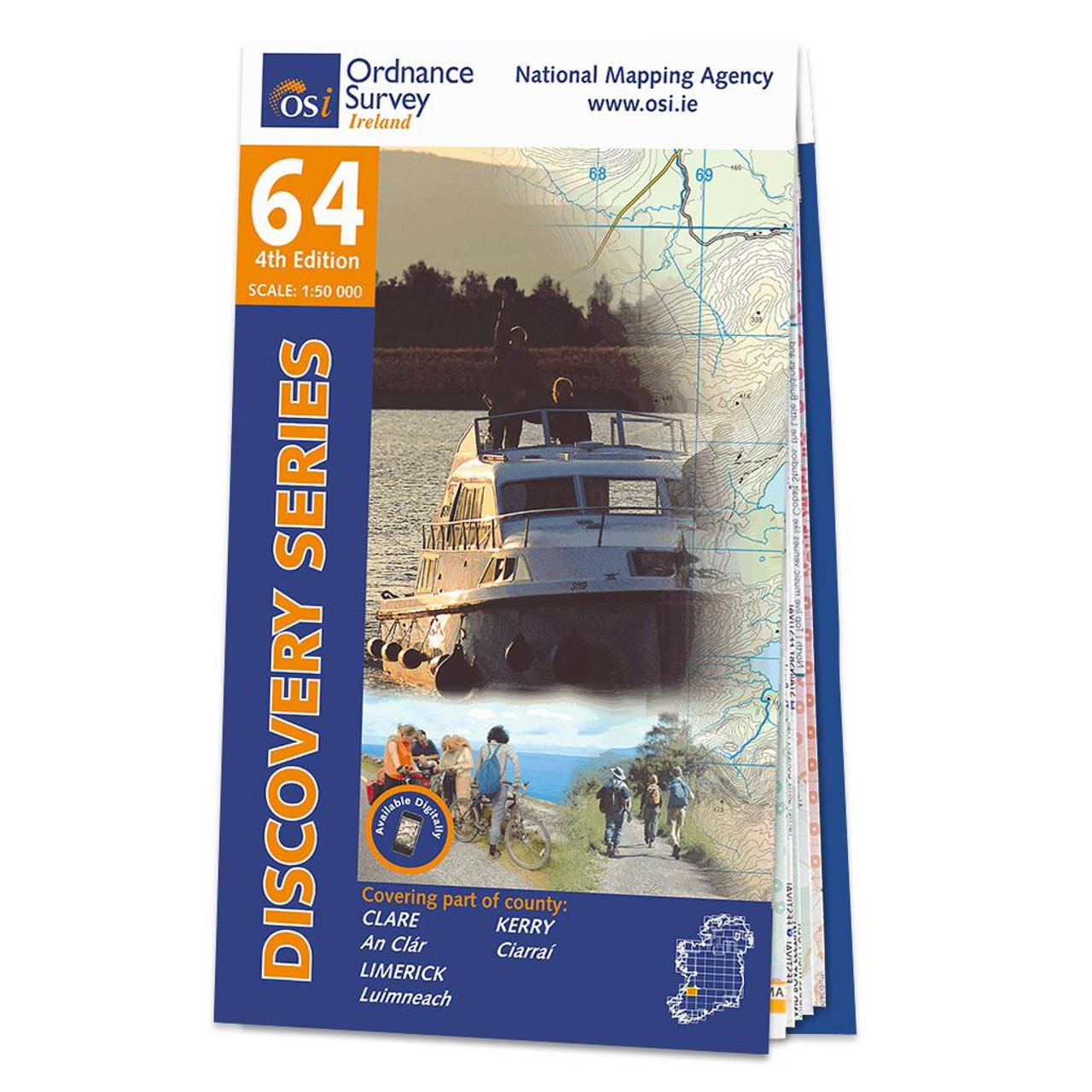 Map Of County Clare  Limerick And Kerry: Osi Discovery 64