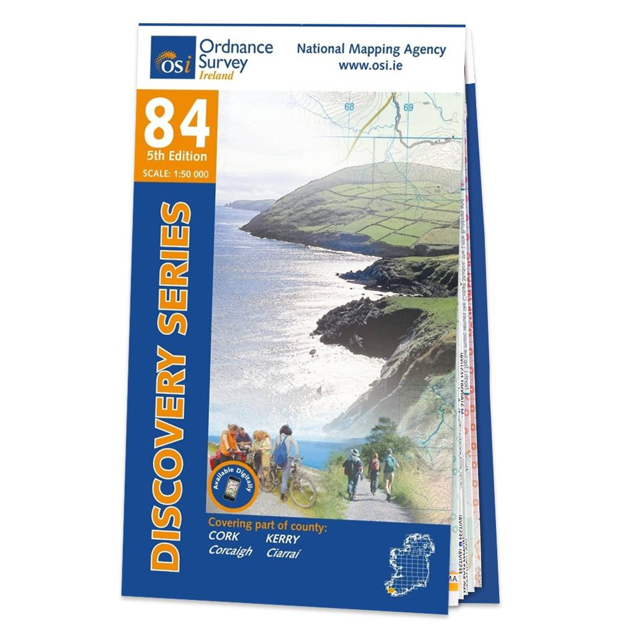 Map Of County Cork And Kerry: Osi Discovery 84