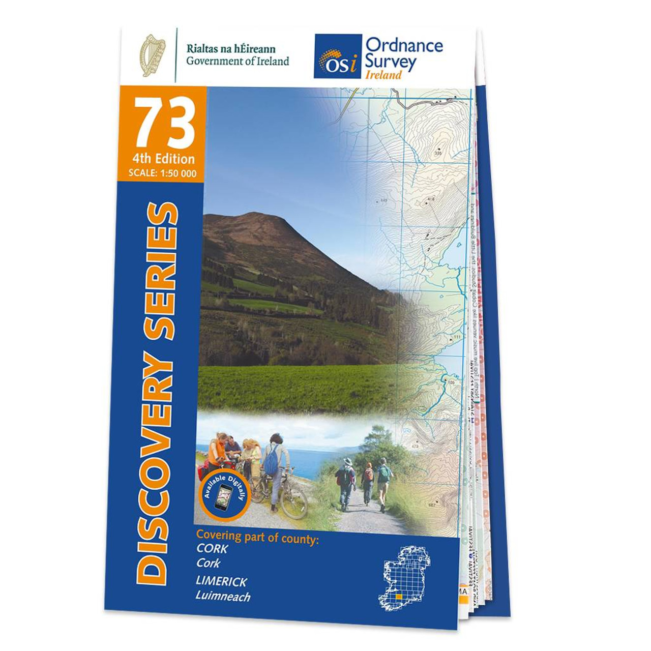 Map Of County Cork And Limerick: Osi Discovery 73