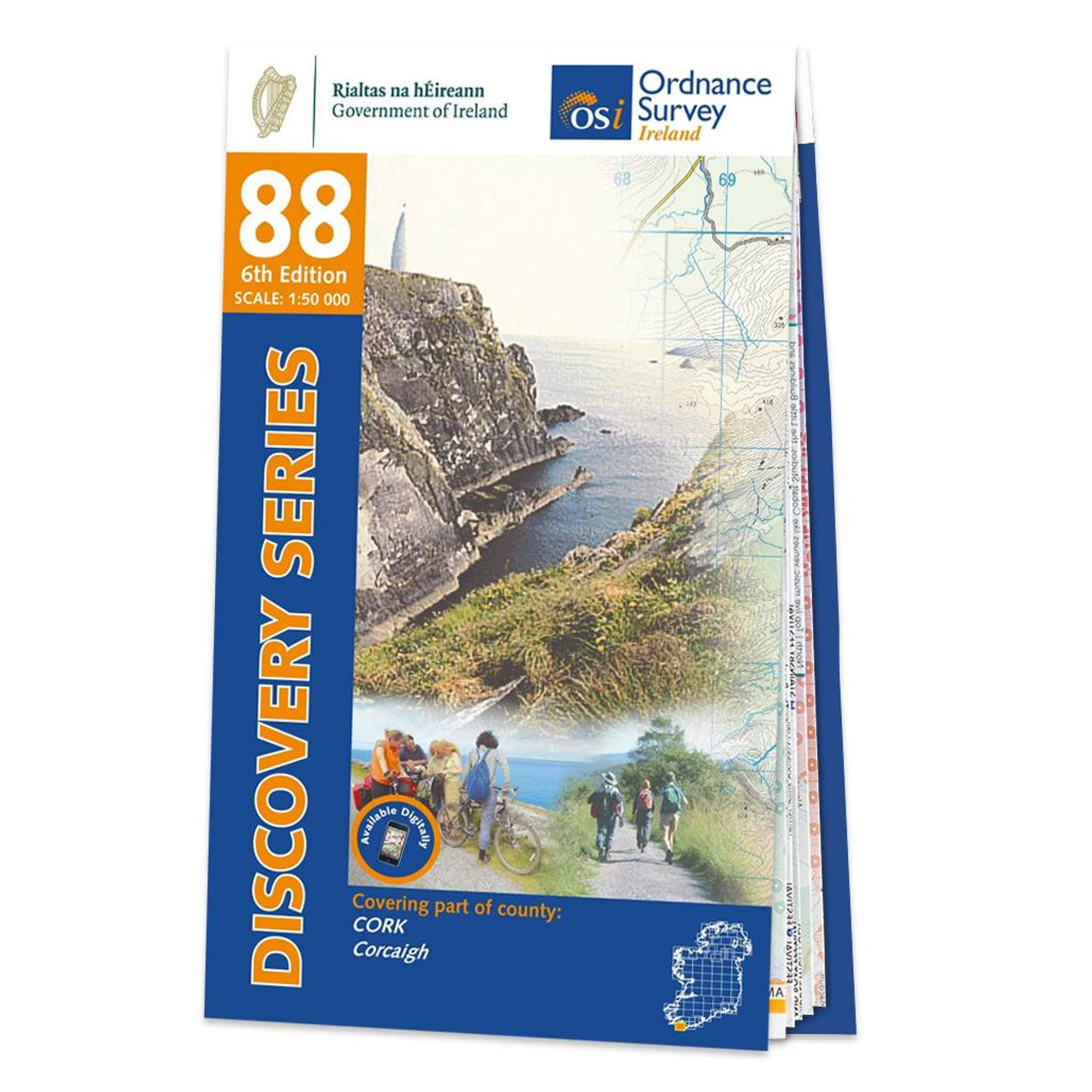 Map Of County Cork: Osi Discovery 88