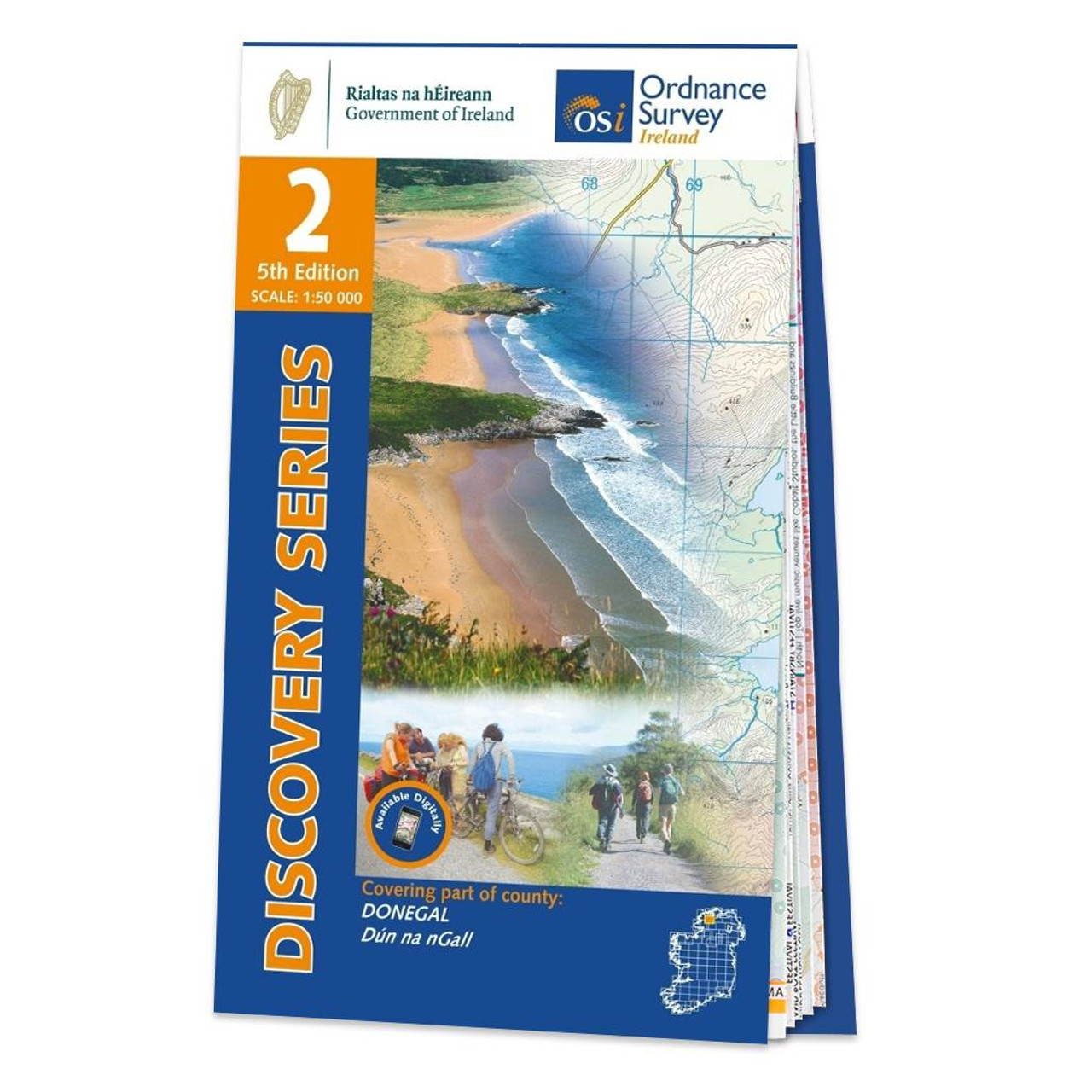 Map Of County Donegal: Osi Discovery 02