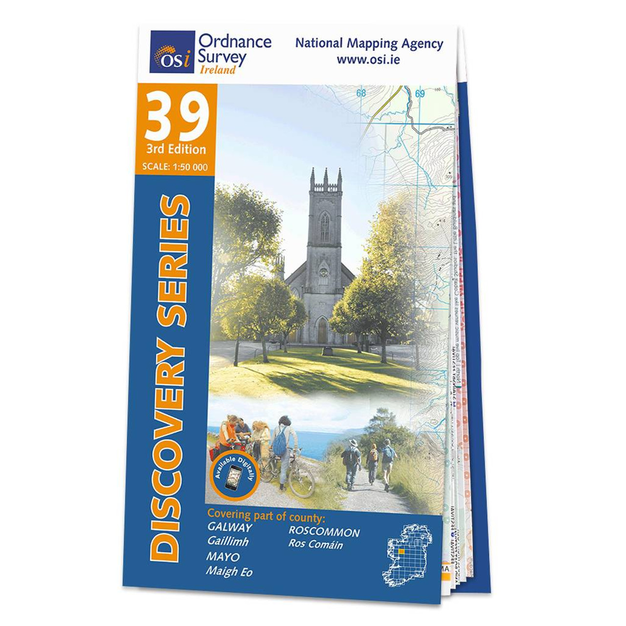 Map Of County Galway  Roscommon And Mayo: Osi Discovery 39
