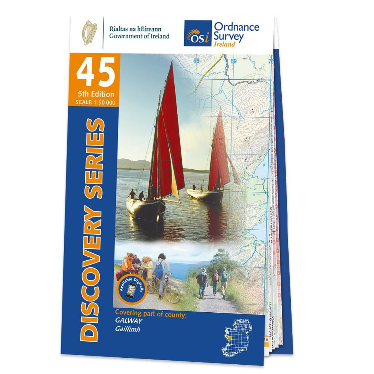 Map Of County Galway: Osi Discovery 45