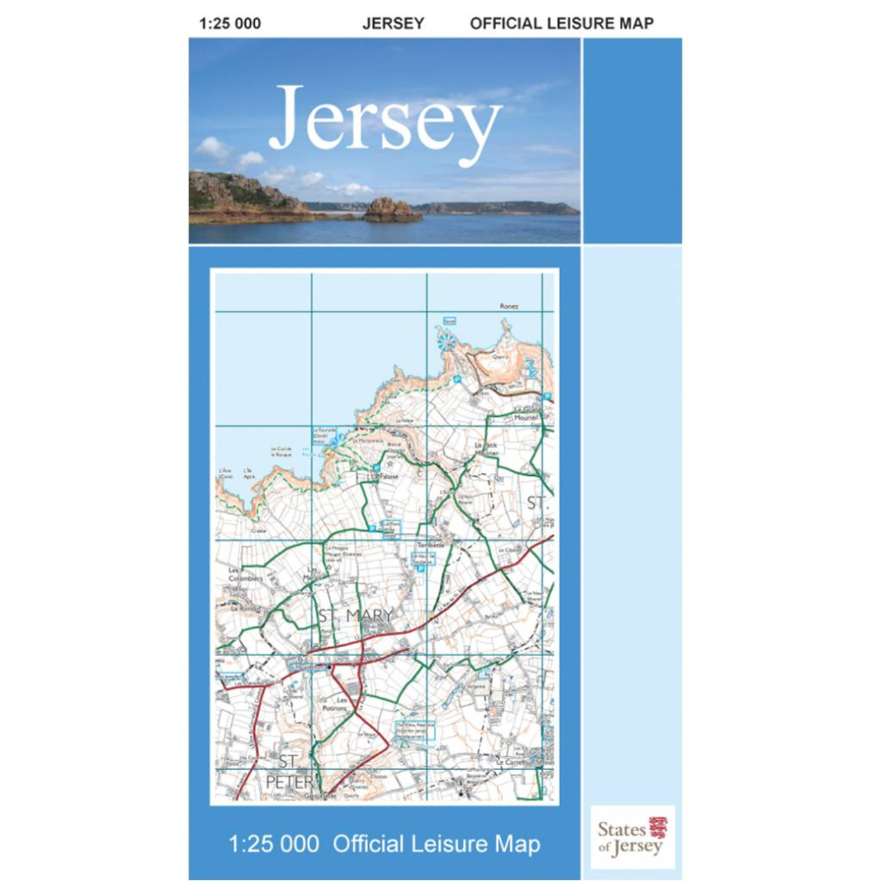 Map Of Jersey Official Leisure Map