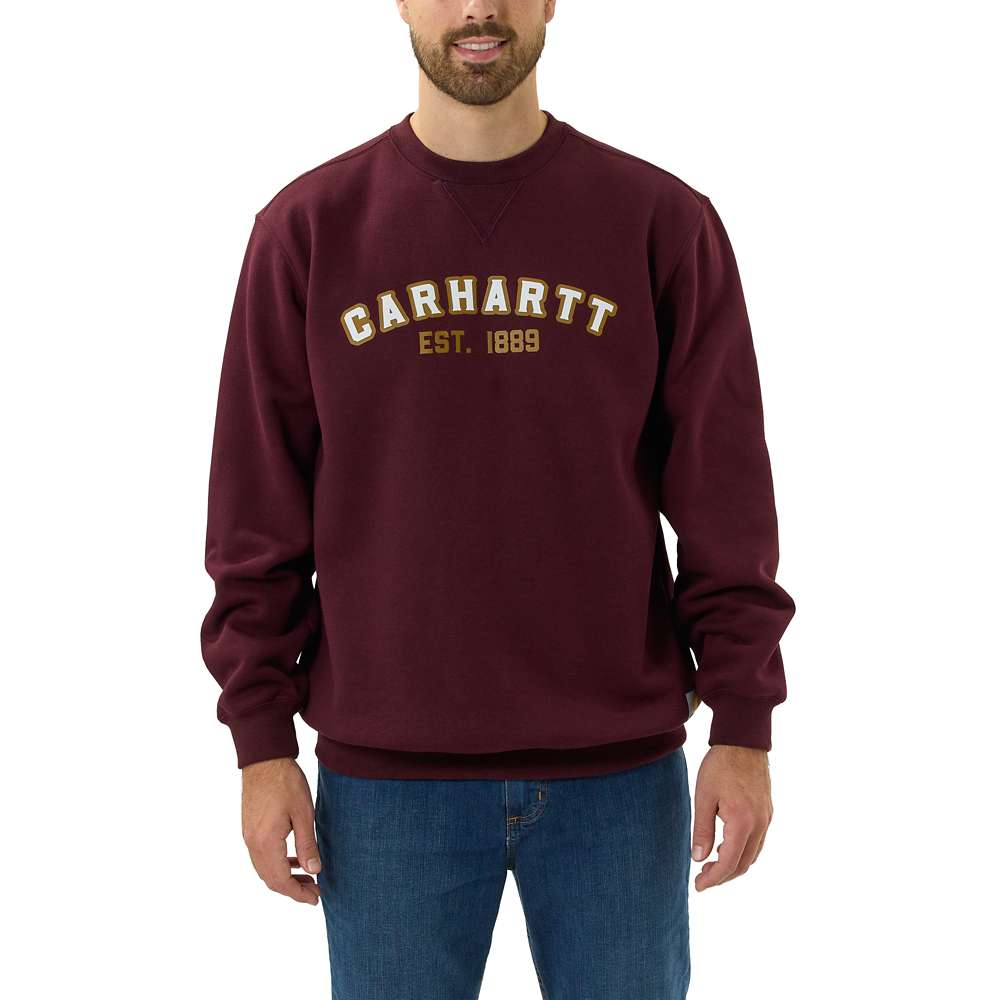 Carhartt Mens Crewneck Loose Fit Logo Graphic Sweatshirt L - Chest 42-44 (107-112cm)