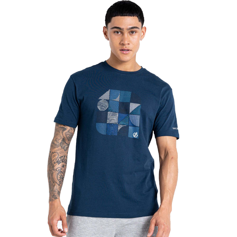 Dare 2b Mens Dubious Ii Cotton Graphic Print T Shirt S- Chest 38  (97cm)