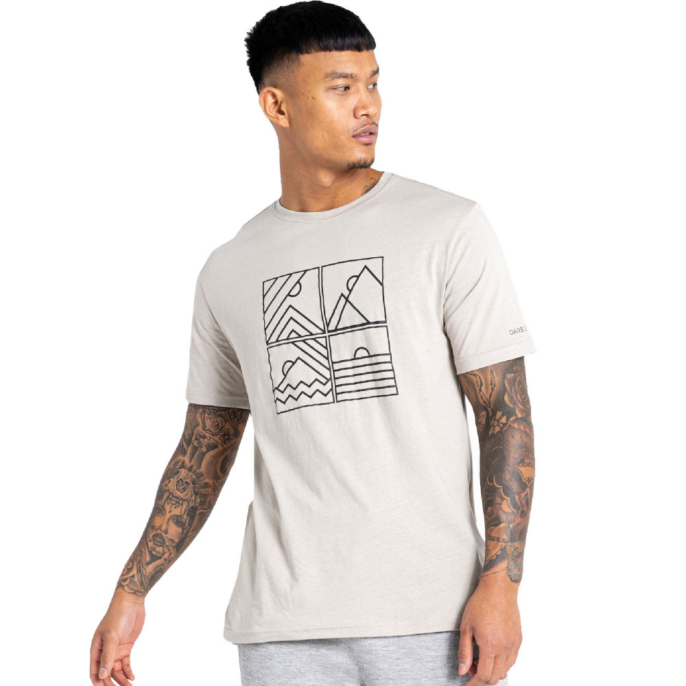Dare 2b Mens Dubious Ii Cotton Graphic Print T Shirt Xl- Chest 44  (112cm)