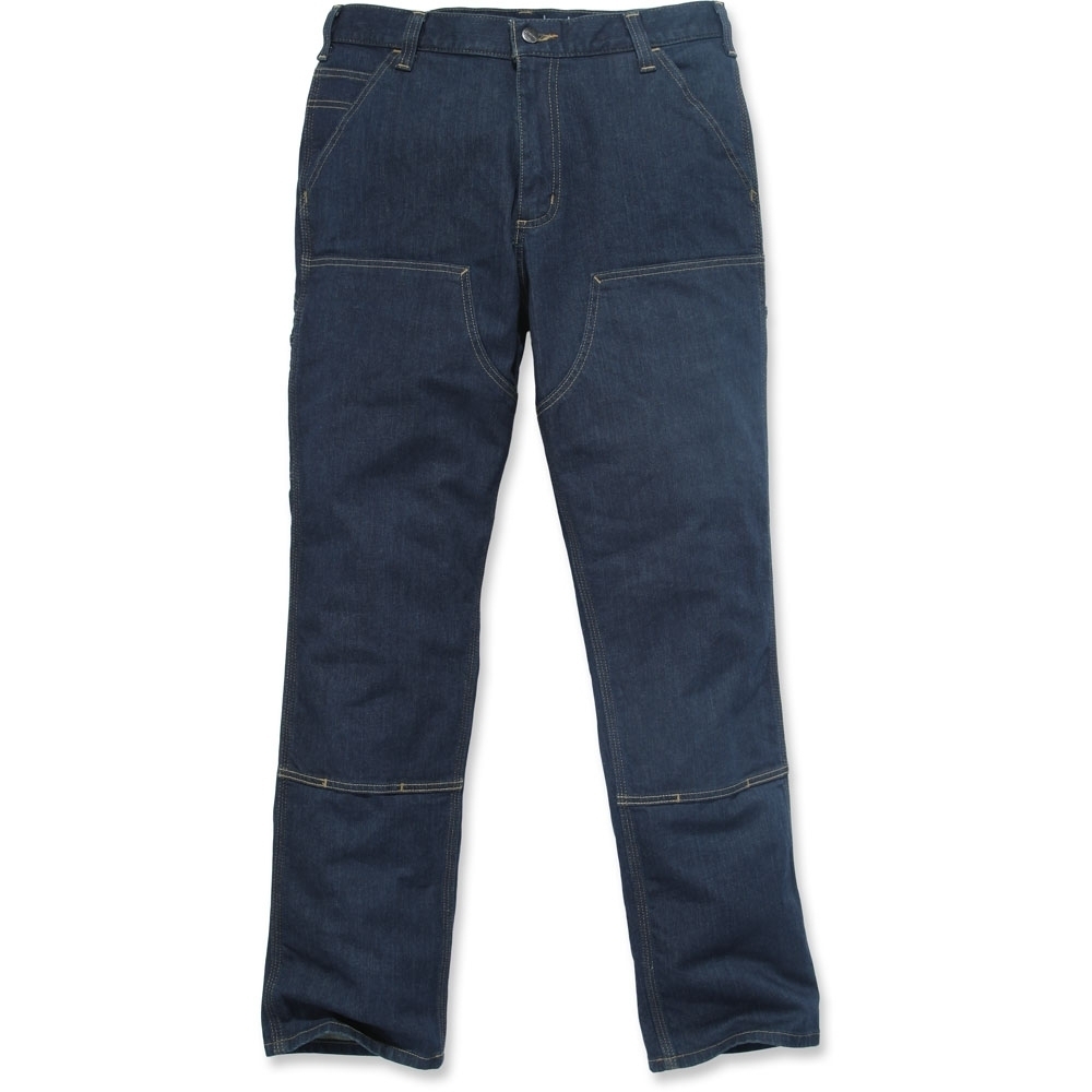 Carhartt Mens Double Front Relaxed Fit Denim Dungaree Jeans Waist 38 (97cm)  Inside Leg 36 (91cm)
