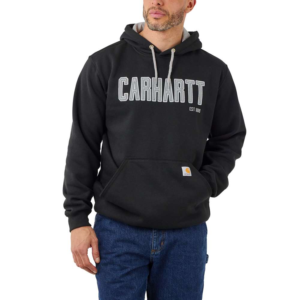 Carhartt Mens Felt Logo Graphic Loose Fit Sweatshirt L - Chest 42-44 (107-112cm)