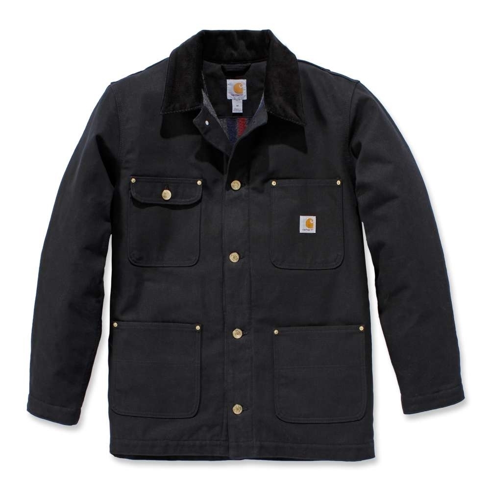Carhartt Mens Firm Duck Chore Cotton Work Jacket Coat L - Chest 42-44 (107-112cm)