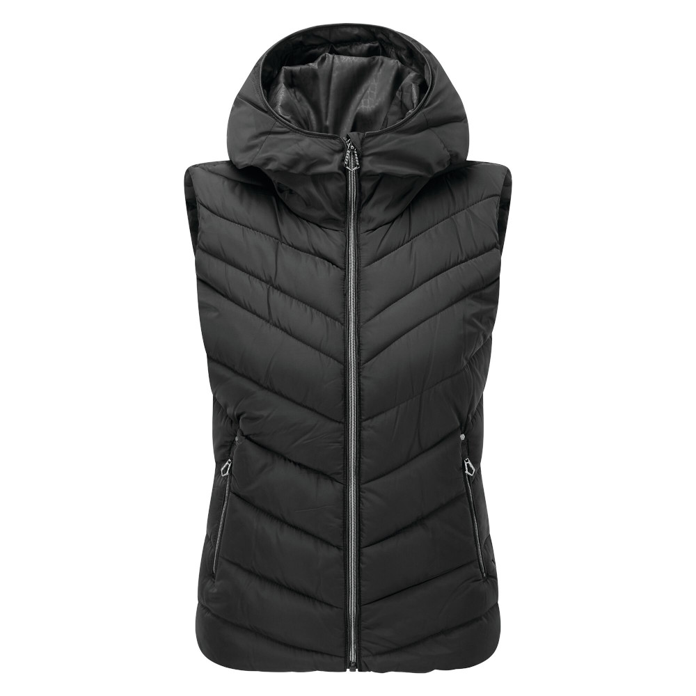 Dare 2b Womens Complicate Warm Quilted Hooded Gilet Jacket Uk 12 - Bust 36  (92cm)