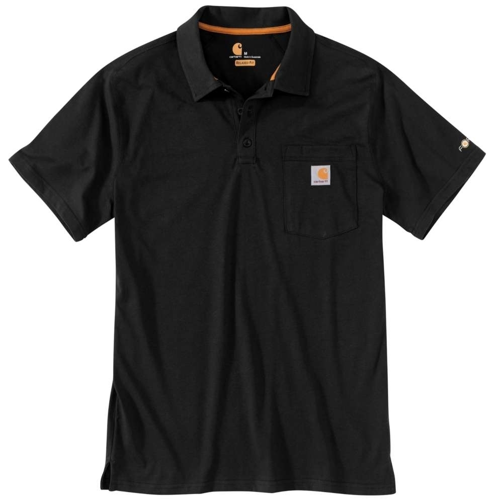 Carhartt Mens Force Cotton Delmont Pocket Polo T Shirt Tee M - Chest 38-40 (97-102cm)