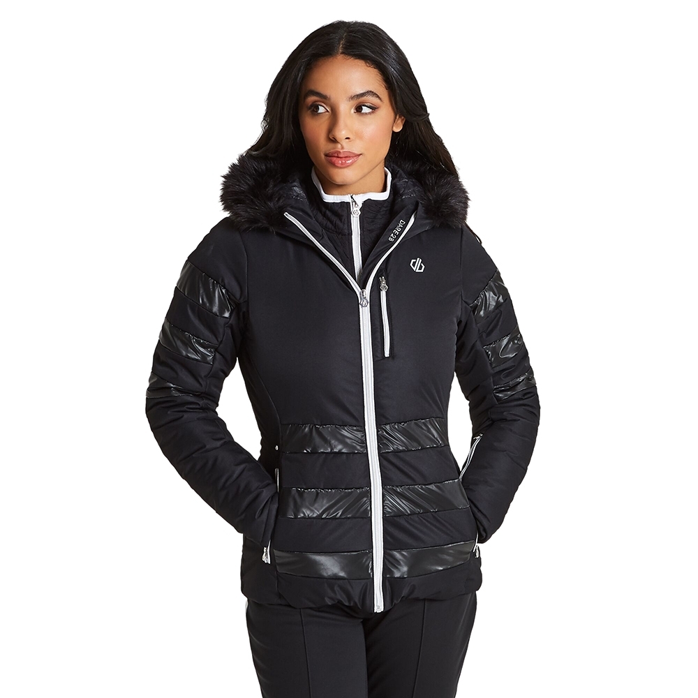 Dare 2b Womens Snowglow Waterproof Breathable Durable Jacket Uk Size 18- Chest Size 42 (107cm)
