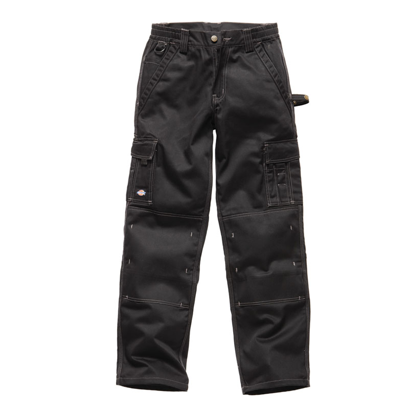 Dickies Mens Industry 300 Two Tone Workwear Trousers Black In30030b
