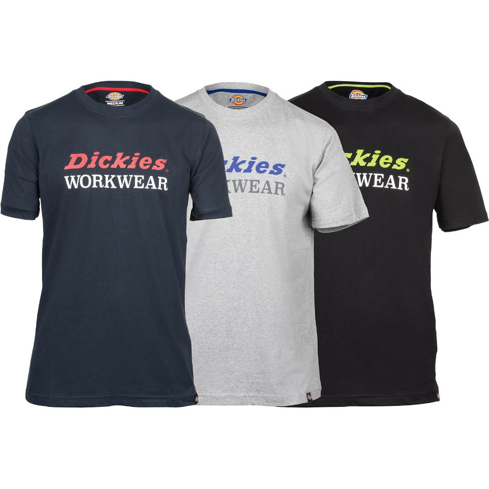 Dickies Mens Rutland 3 Pack Graphic T-shirt Large