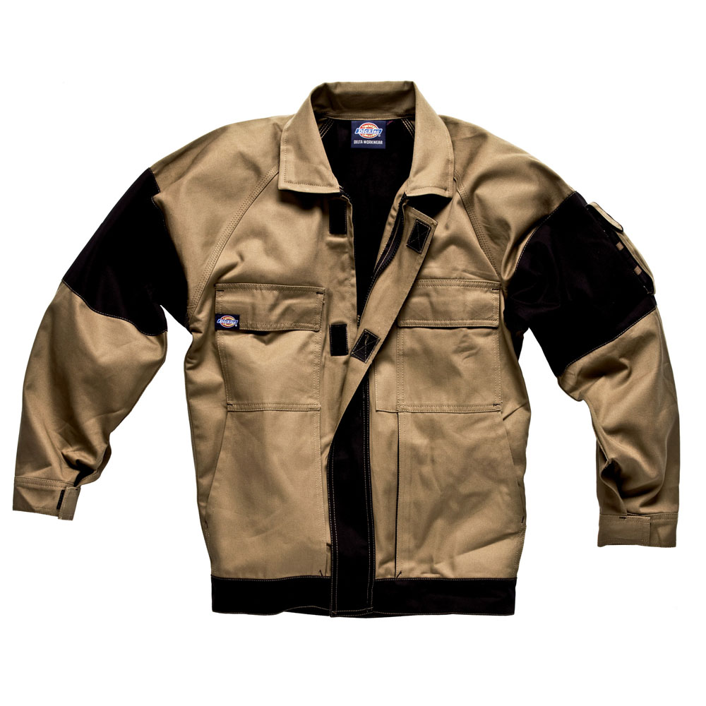 Dickies Mens Workwear Gdt290 Jacket Khaki Black Wd4910k