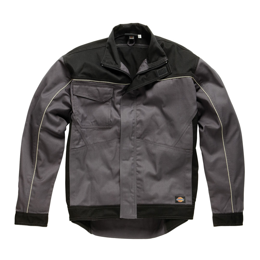 Dickies Mens Workwear Industry 260 Jacket Grey Black In7001g