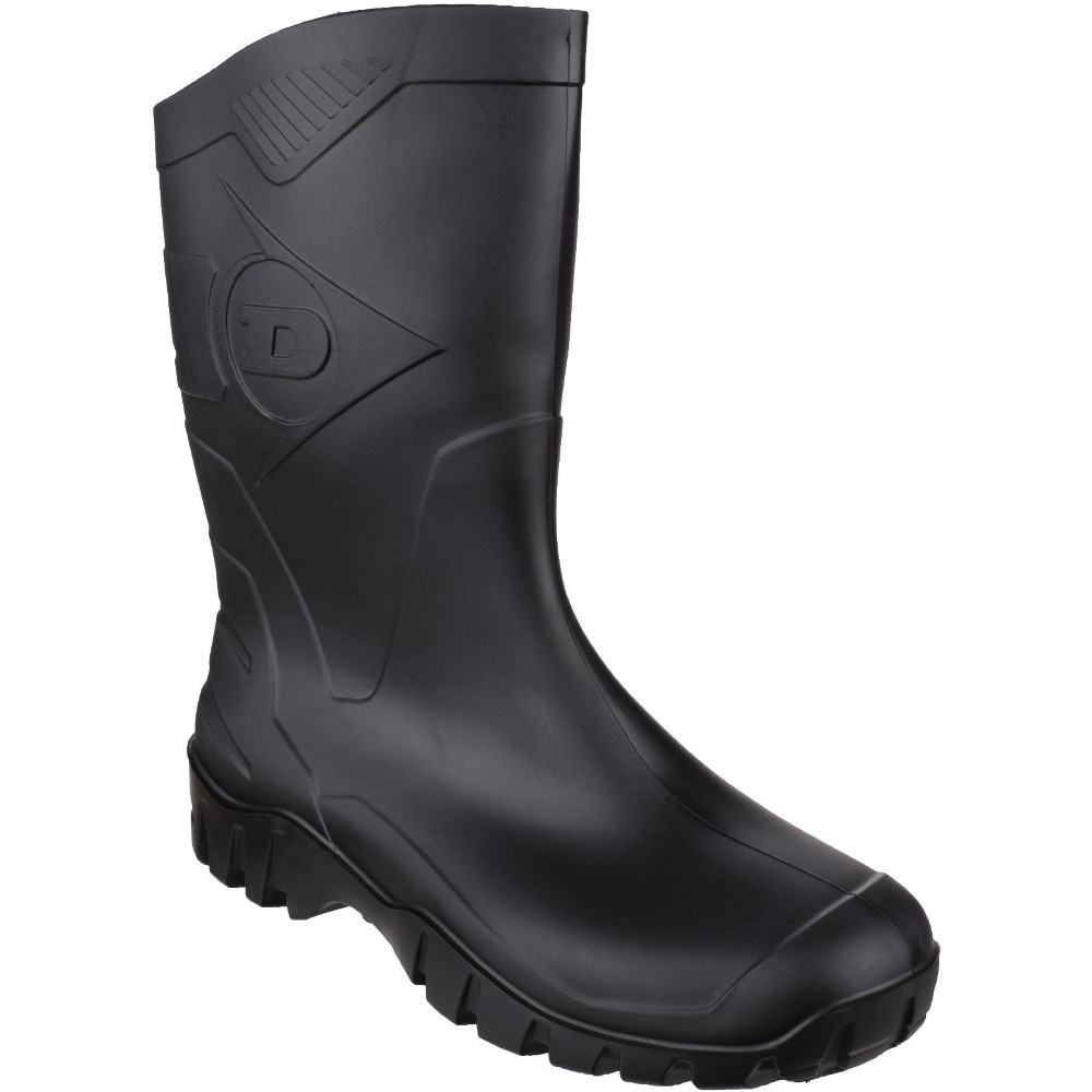 Dunlop Mens Dee Calf Height Waterproof Pvc Welly Wellington Boots Uk Size 10 (eu 44)