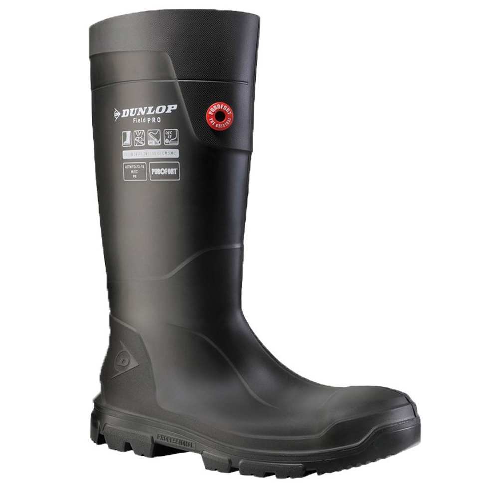 Dunlop Mens Purofort Field Pro Full Safety Wellington Boots Uk Size 10 (eu 44)