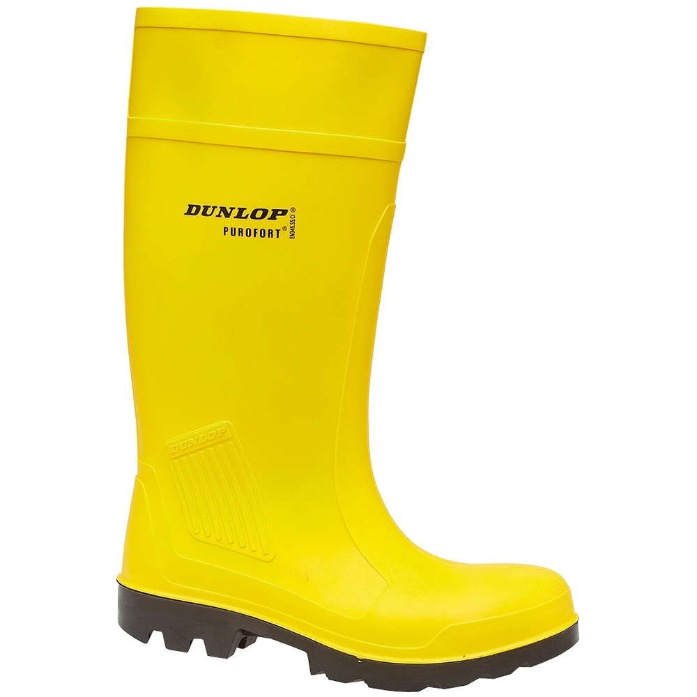 Dunlop Mens Purofort Steel ToeandMidsole Full Safety Wellington Boots Uk Size 10 (eu 44)