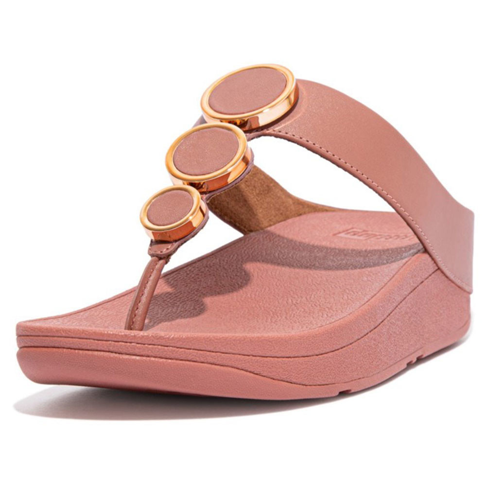 Fit Flop Womens Halo Leather Toe Post Sandals Uk Size 7 (eu 41)