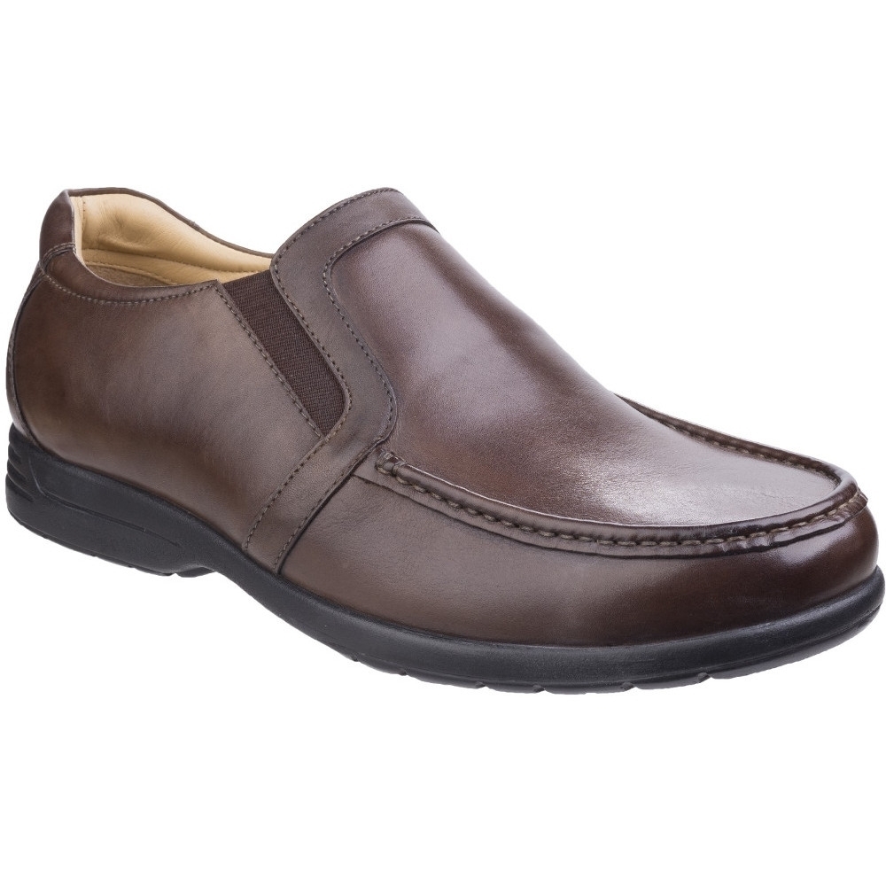FleetandFoster Mens Gordon Dual Fit Moccasin Leather Loafer Shoes Uk Size 7 (eu 41  Us 7.5)