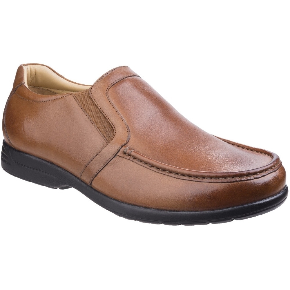 FleetandFoster Mens Gordon Dual Fit Moccasin Leather Loafer Shoes Uk Size 9 (eu 43  Us 9.5)