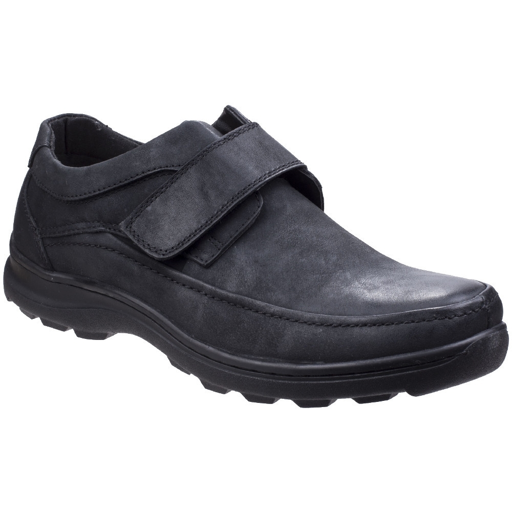 FleetandFoster Mens Hurghada Touch Fastening Luxury Leather Shoes Uk Size 10 (eu 44  Us 10.5)