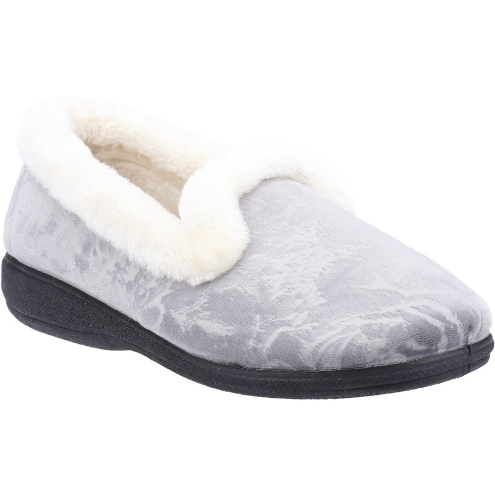 FleetandFoster Womens Adelaide Velour Memory Foam Slippers Uk Size 3 (eu 36)