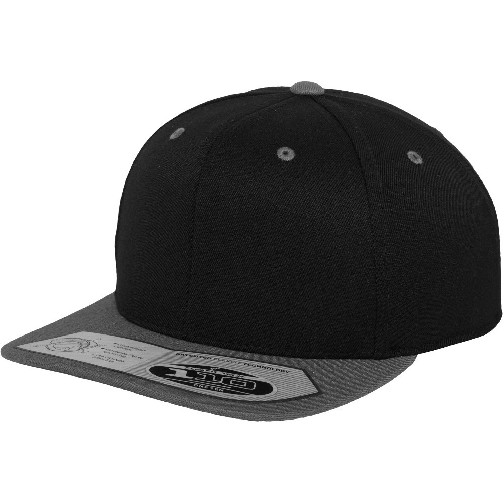 Flexfit By Yupoong Mens 110 Fitted Moisture Wicking Snapback Cap One Size