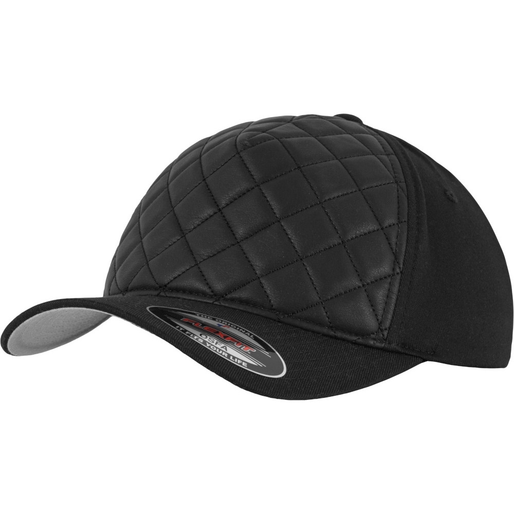 Flexfit By Yupoong Mens Diamond Quilted Flexfit Baseball Cap Large / Extra Large (58-61cm)
