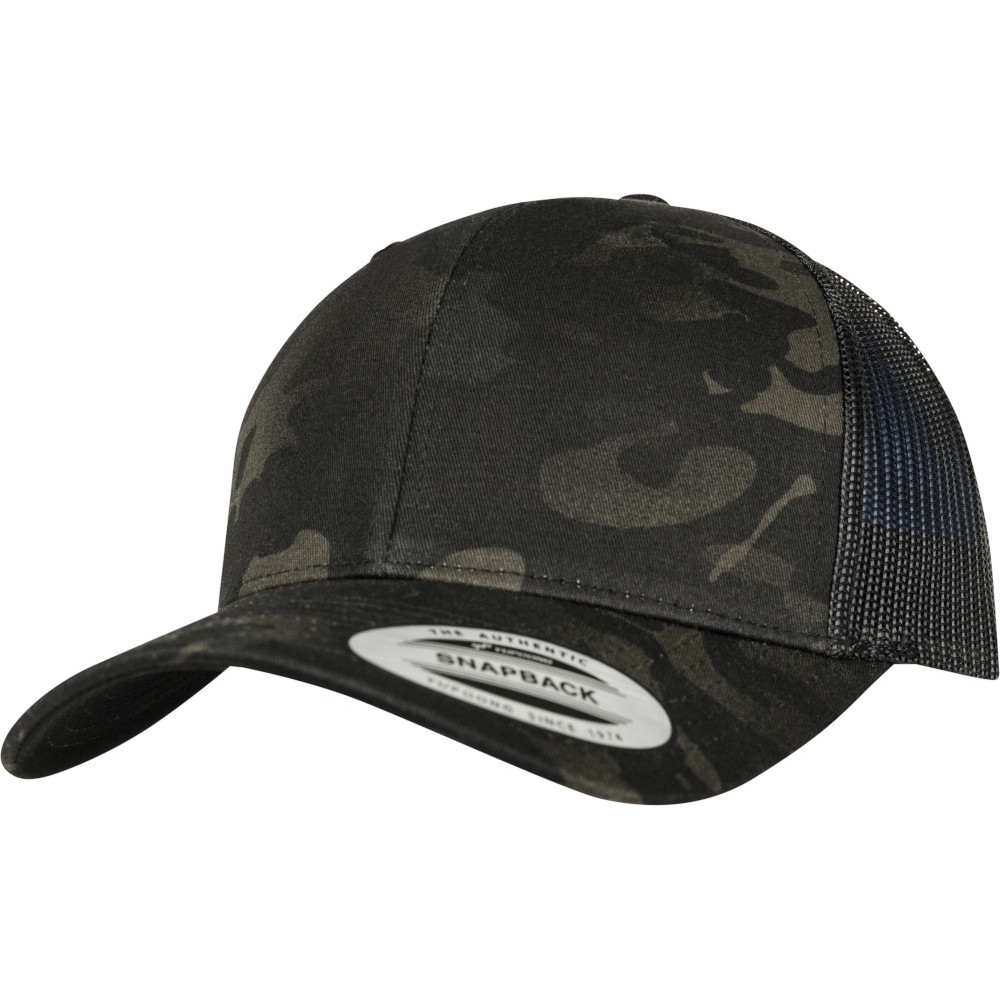 Flexfit By Yupoong Mens Retro Multicam Snapback Tracker Cap One Size