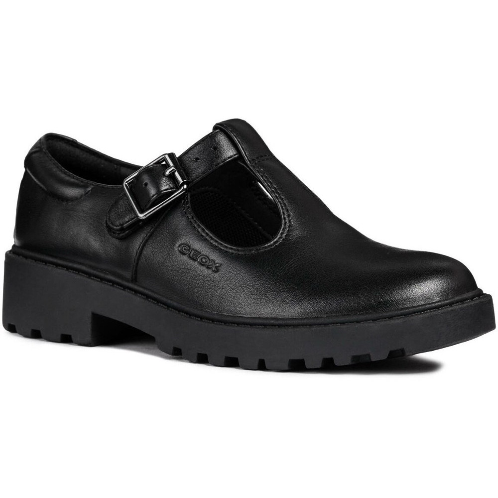Geox Girls J Casey G. E Buckle Leather Mary Jane Shoes Uk Size 1 (eu 33)