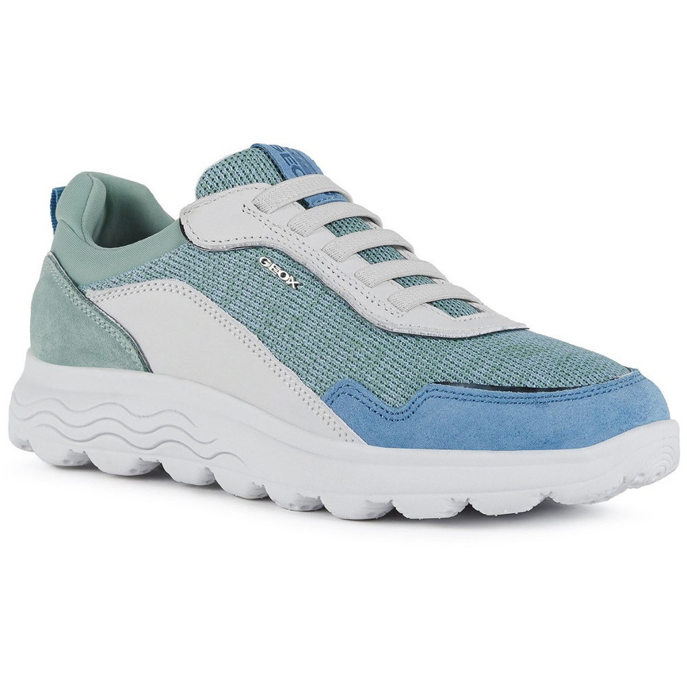 Geox Womens Spherica Breathable Leather Sports Trainers Uk Size 4 (eu 37)