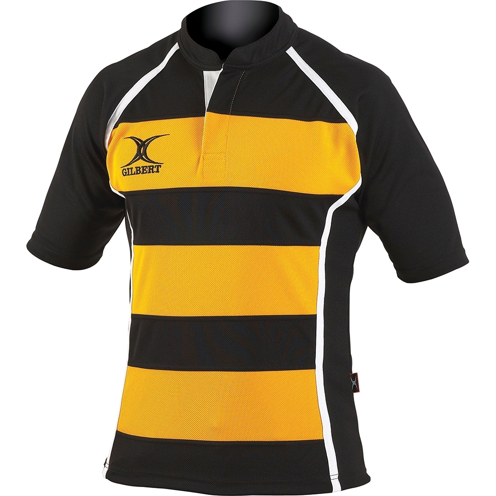 Gilbert Rugby Boys Xact Match Polyester Breathable Shirt Age 11/12 - Chest 27.5/29