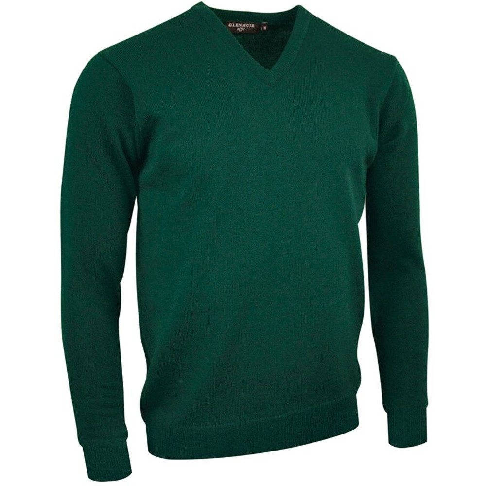 Glenmuir Mens Set In Sleeve V Neck Sweater L- Chest Size 46-48