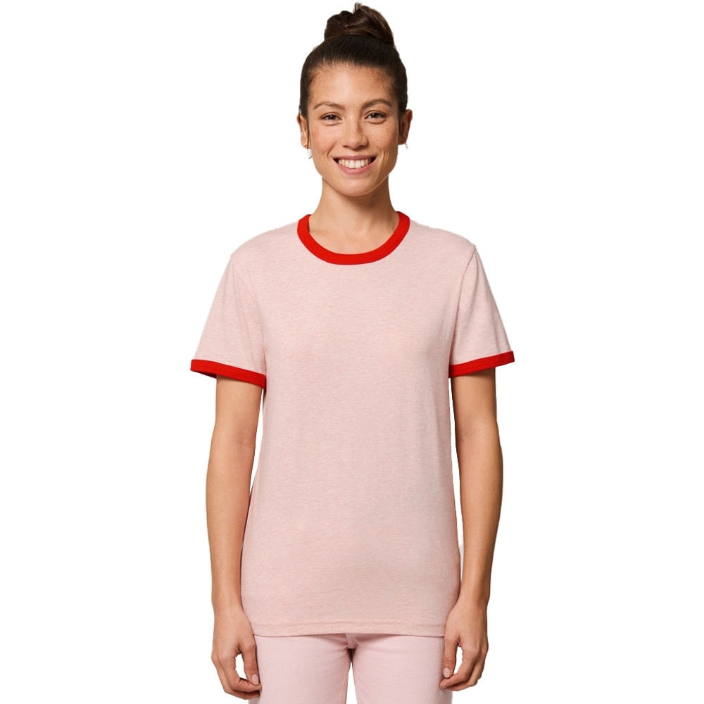 Greent MensandWomens Organic Ringer Soft Touch T-shirt 2xl- Chest 46-47 (117-120cm)