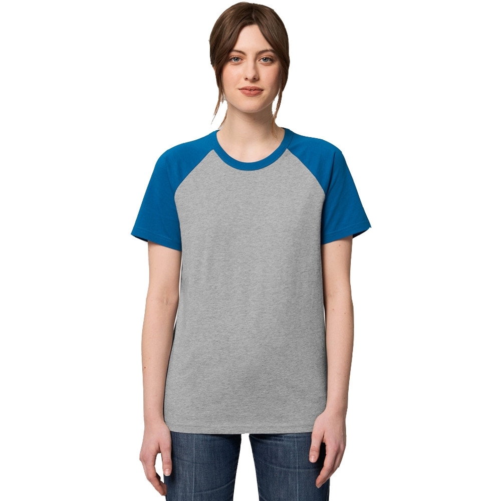 Greent Mens Womens Organic Catcher Raglan T-shirt 2xl- Chest 46-47 (117-120cm)