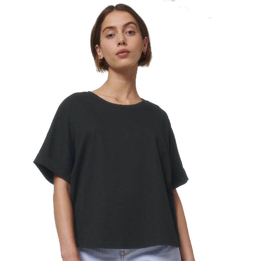 Greent Womens Organic Cotton Collider Oversized T Shirt S- Uk 10