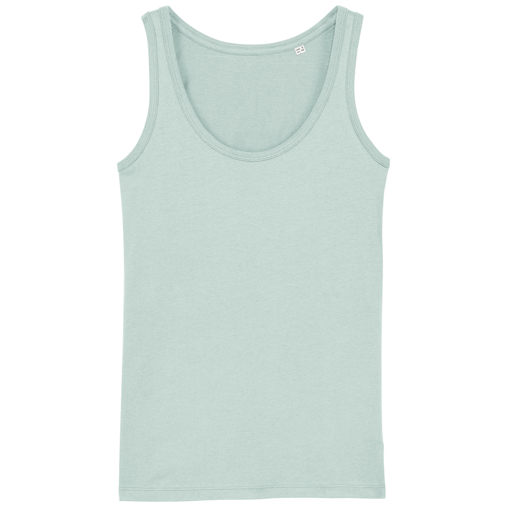 Greent Womens Organic Cotton Dreamer Iconic Fitted Tank Top L- Uk 14